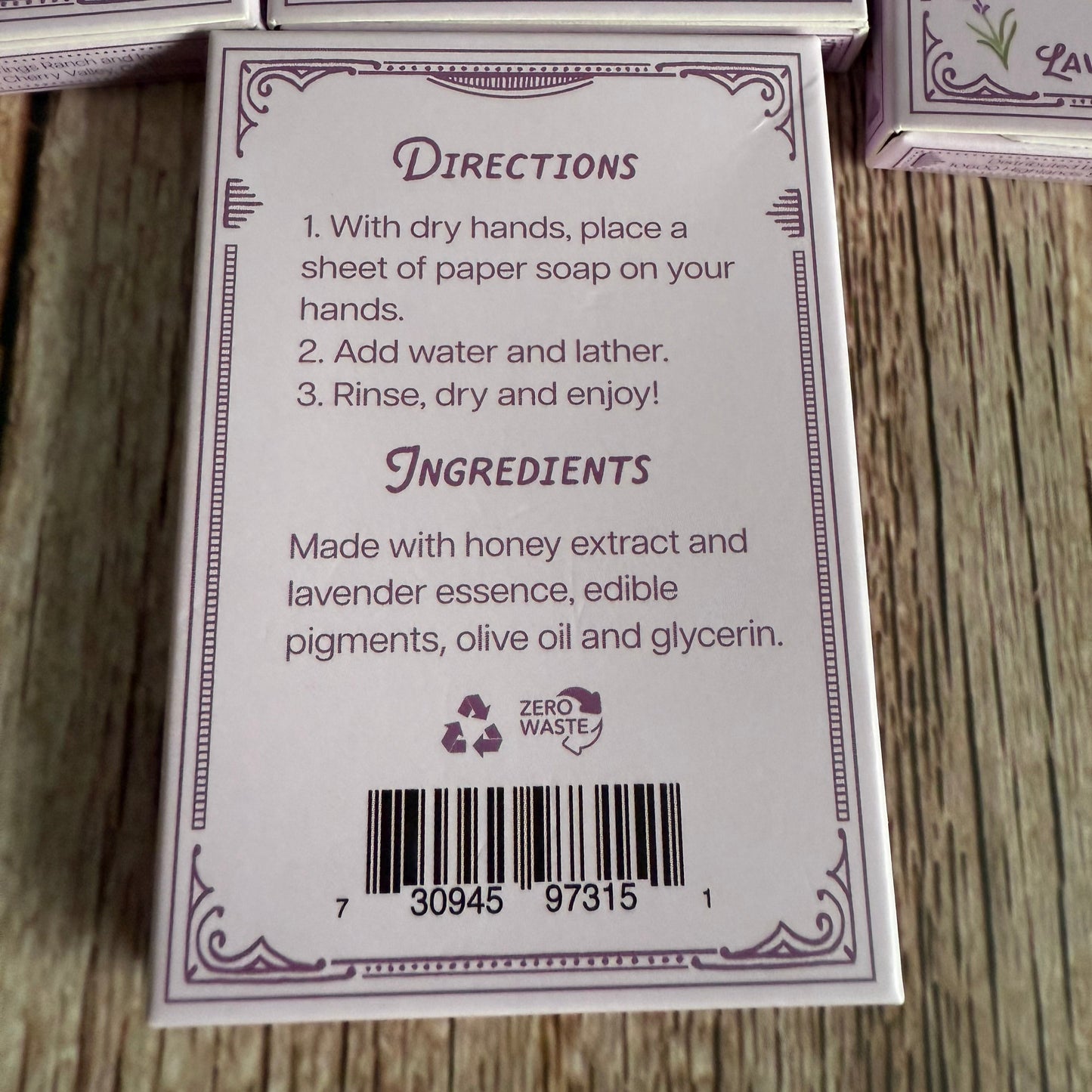 Flower Market Paper Soap (Lavender Honey)