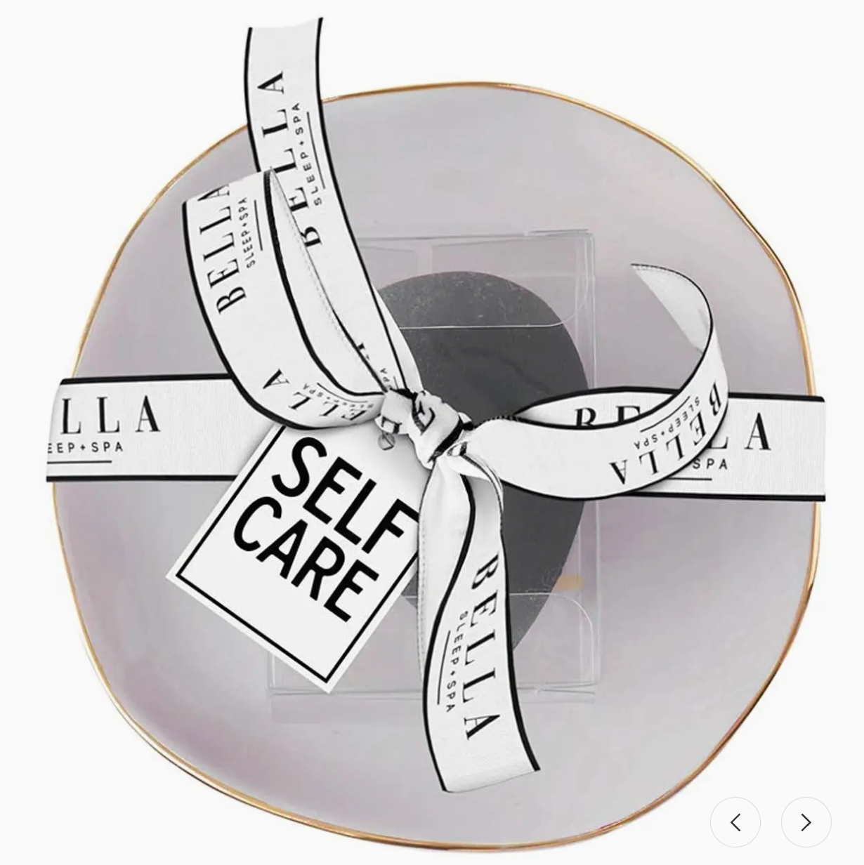 Ceramic Tray with Makeup Sponge - Self Care