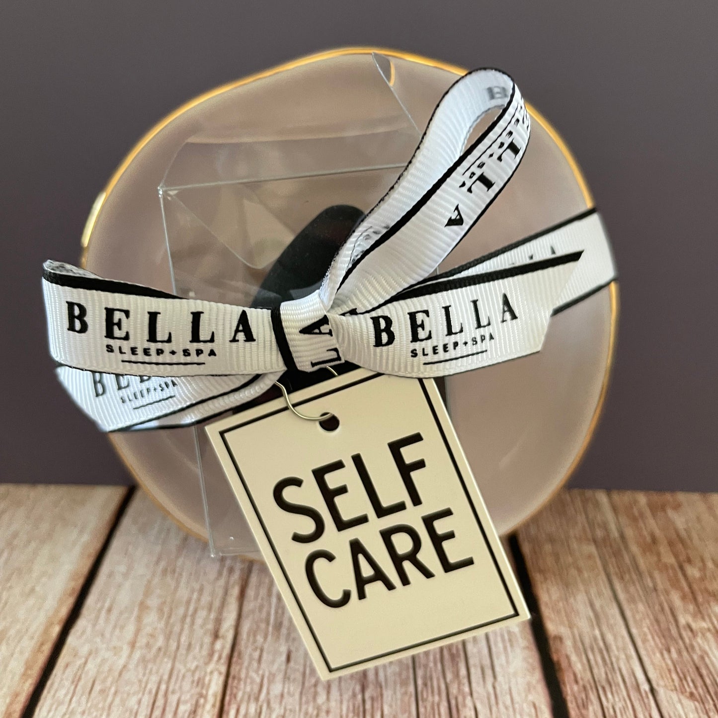 Ceramic Tray with Makeup Sponge - Self Care