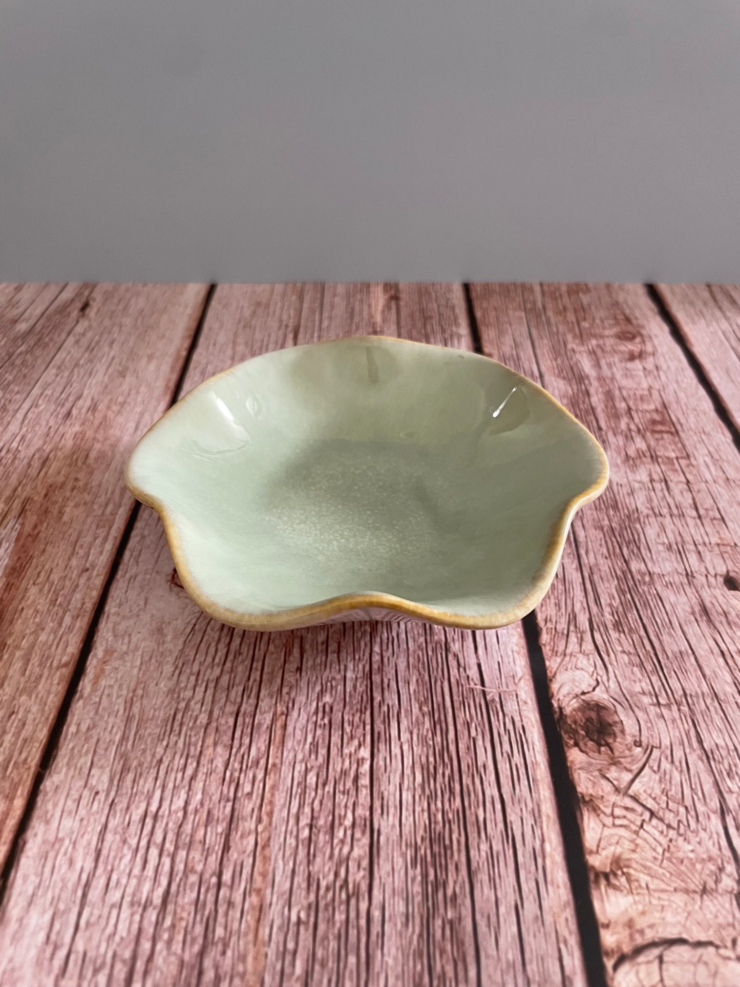 Coastal Glazed Ceramic Catch-All Dish
