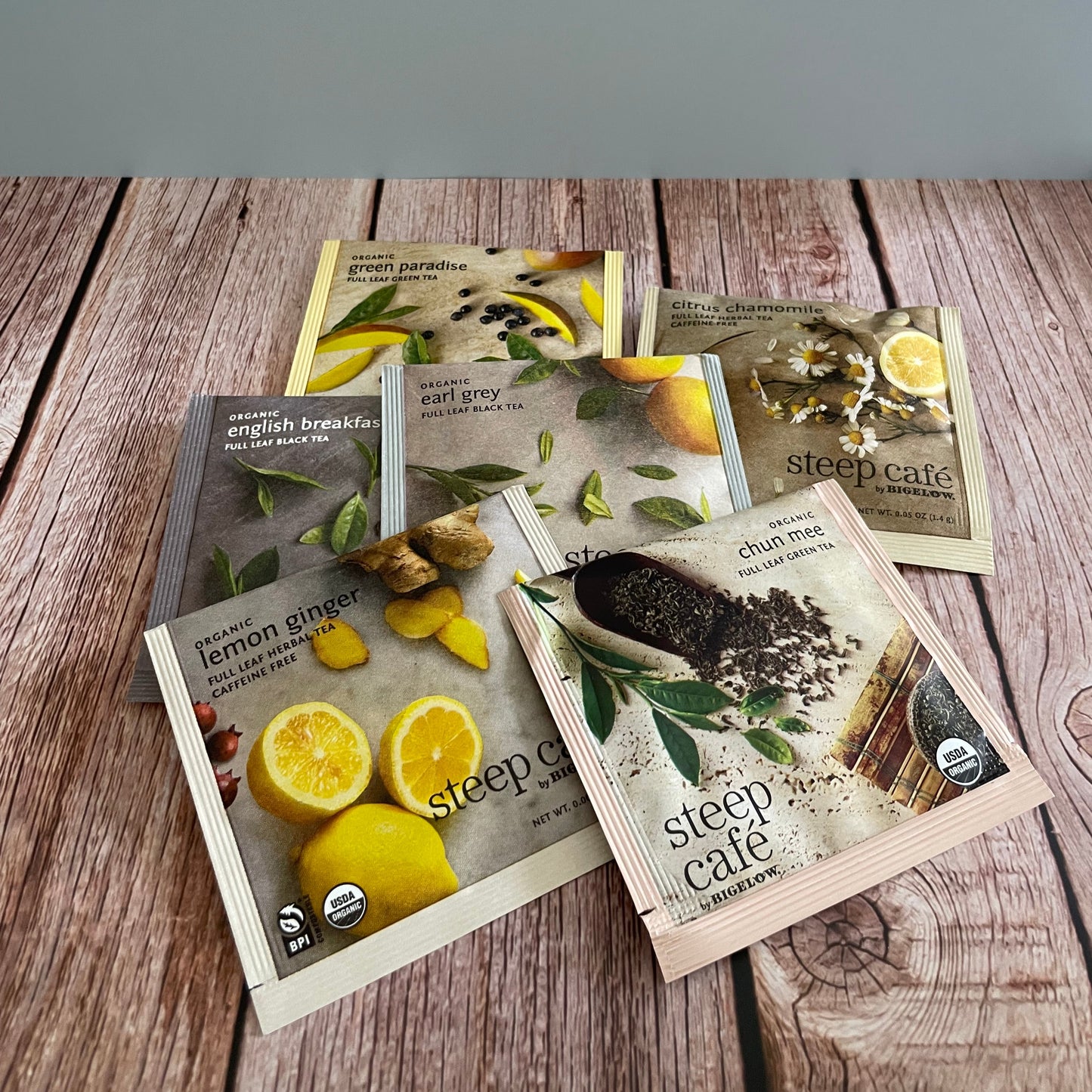 ☕ Organic Steep Café Tea Sampler – Assorted Flavors