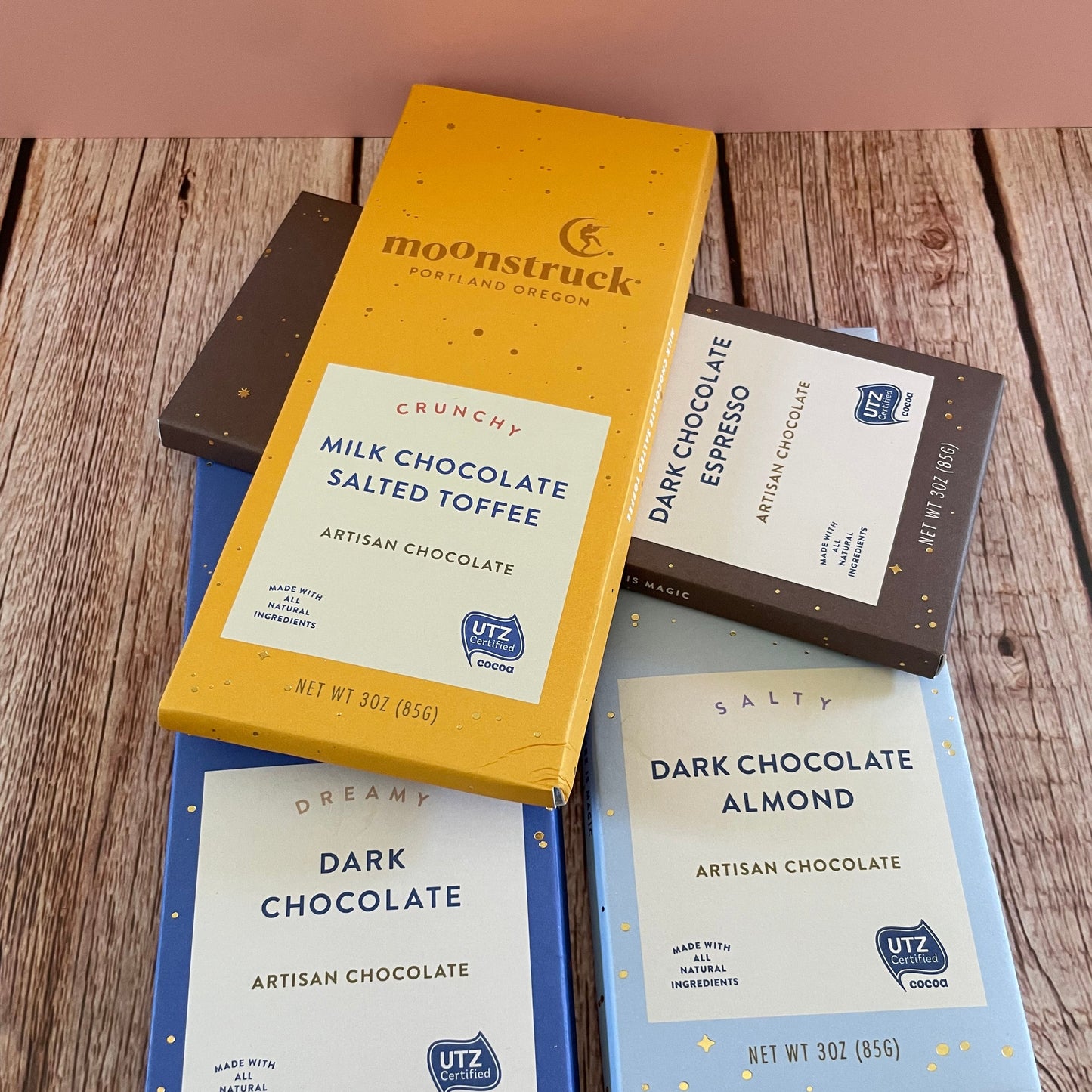 🍫 Moonstruck Artisan Chocolate Bars – 3 oz