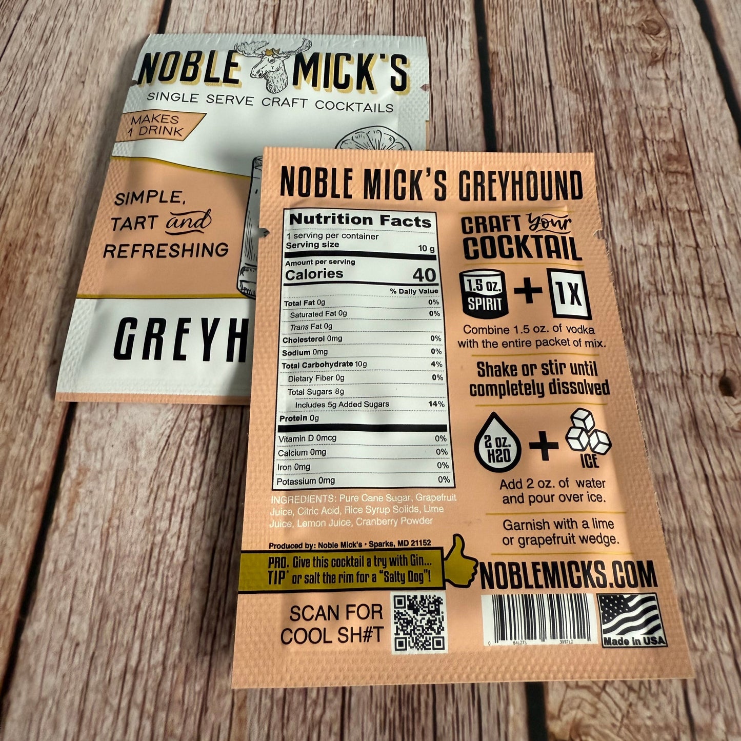 🍹 Noble Mick’s Single Serve Craft Cocktails