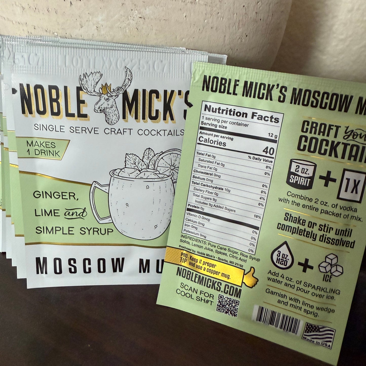 🍹 Noble Mick’s Single Serve Craft Cocktails