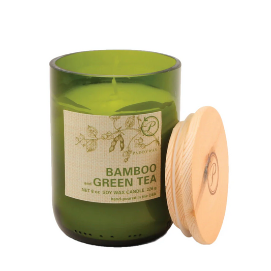 Eco 8 oz Candle - Bamboo + Green Tea